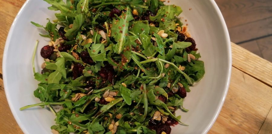 Rezept: Cranberry Rucola Sommersalat