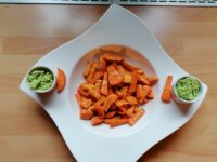 Rezept: Süßkartoffelpommes ….oder Kürbis oder Möhren…
